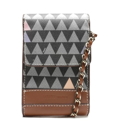 BOLSA 4GIRLS BELIEVE NEW TRIANGLE SCHUTZ MARROM