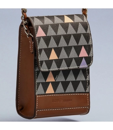 BOLSA 4GIRLS BELIEVE NEW TRIANGLE SCHUTZ MARROM