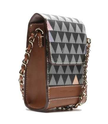 BOLSA 4GIRLS BELIEVE NEW TRIANGLE SCHUTZ MARROM