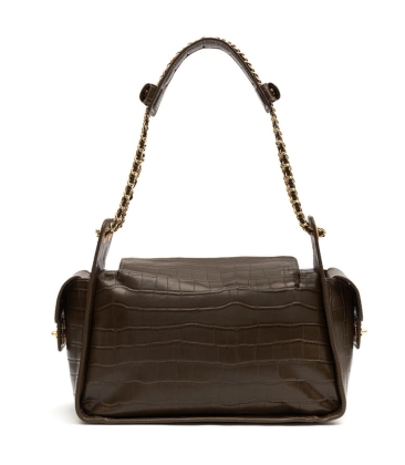 BOLSA ANNE HOBO MAXI CROCO OLIVA ISLA VERDE