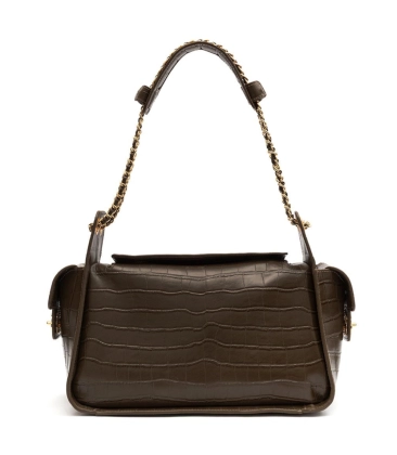 BOLSA ANNE HOBO MAXI CROCO OLIVA ISLA VERDE