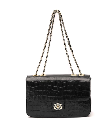 BOLSA ANNE JUMBO MAXI CROCO ISLA PRETO