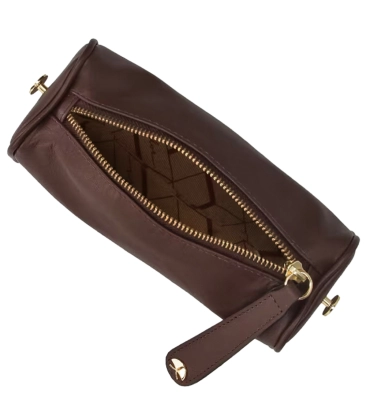 BOLSA BAGUETE PEQUENA LUIZA BARCELOS MARROM