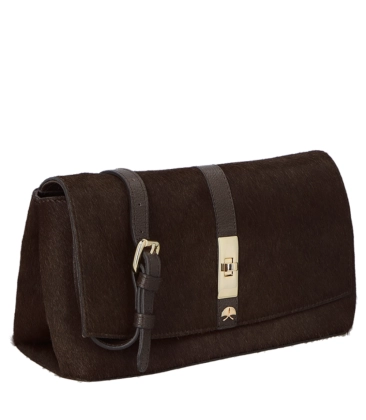 BOLSA CLUCTH PEQUENA LUIZA BARCELOS MARROM