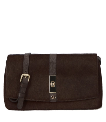 BOLSA CLUCTH PEQUENA LUIZA BARCELOS MARROM