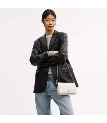 BOLSA COACH NEW YORK AUDREY CROSSBODY BRANCO
