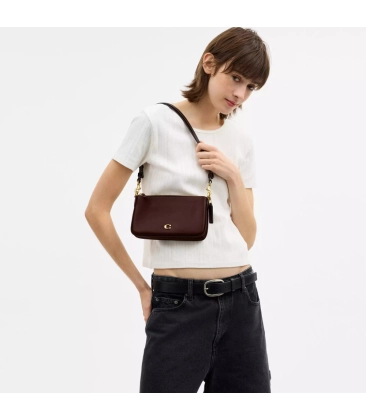 BOLSA COACH NEW YORK AUDREY CROSSBODY MARROM