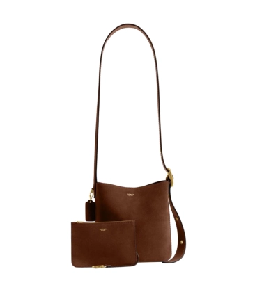 BOLSA COACH NEW YORK BLEECKER BUCKET 21 MARROM