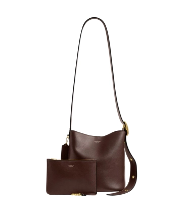 BOLSA COACH NEW YORK BLEECKER BUCKET 21 MARROM
