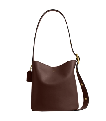 BOLSA COACH NEW YORK BLEECKER BUCKET MARROM