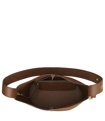 BOLSA COACH NEW YORK BLEECKER BUCKET MARROM