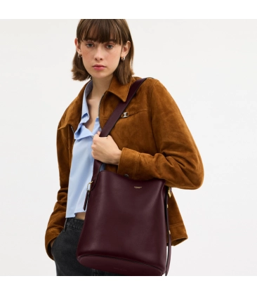 BOLSA COACH NEW YORK BLEECKER BUCKET VINHO