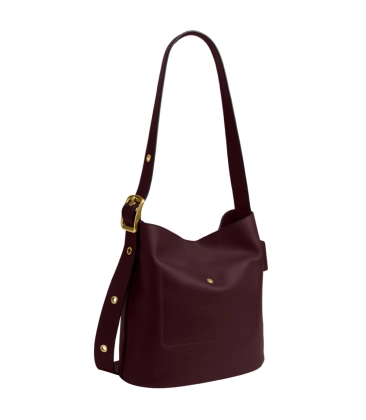 BOLSA COACH NEW YORK BLEECKER BUCKET VINHO