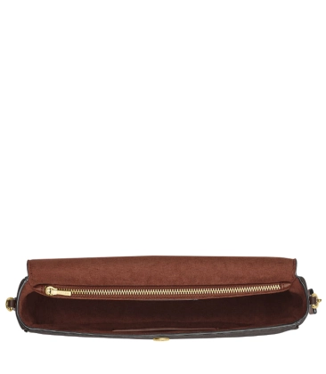 BOLSA COACH NEW YORK BROOK FLAP CHAIN MARROM