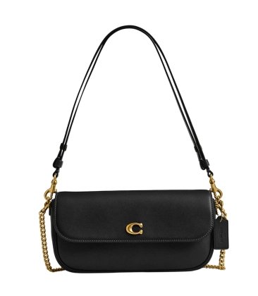 BOLSA COACH NEW YORK BROOK FLAP CHAIN PRETO