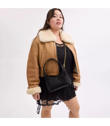 BOLSA COACH NEW YORK BROOKLYN SHOULDER 23 PRETO