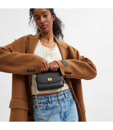 BOLSA COACH NEW YORK CASSIE 17 PRETO
