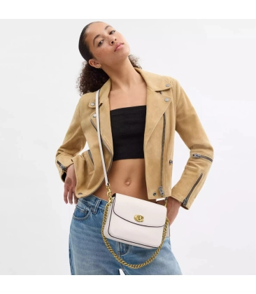 BOLSA COACH NEW YORK CASSIE CROSSBODY 19 BRANCO