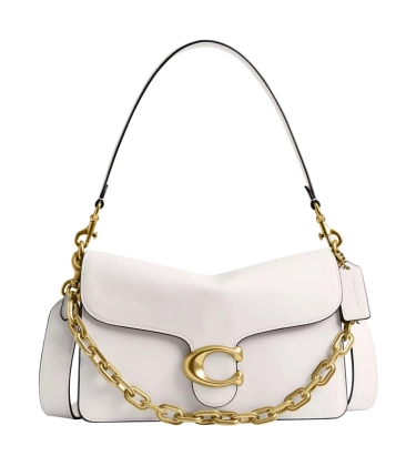 BOLSA COACH NEW YORK CHAIN TABBY BRANCO