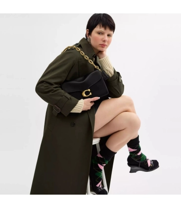 BOLSA COACH NEW YORK CHAIN TABBY PRETO