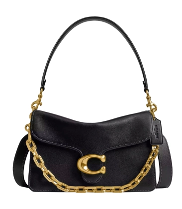 BOLSA COACH NEW YORK CHAIN TABBY PRETO