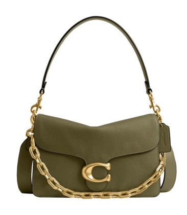BOLSA COACH NEW YORK CHAIN TABBY VERDE