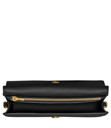 BOLSA COACH NEW YORK EVIE LONG WALLET CHAIN PRETO