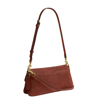 BOLSA COACH NEW YORK JET SHOULDER MARROM