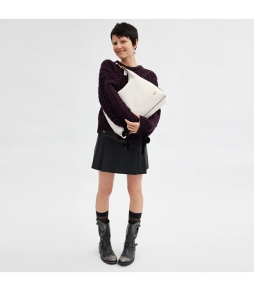 BOLSA COACH NEW YORK JULIET SHOULDER 38 BRANCO