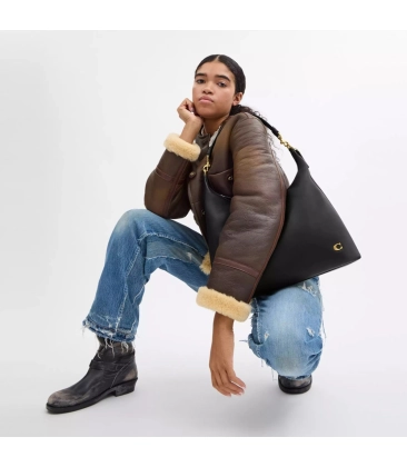 BOLSA COACH NEW YORK JULIET SHOULDER 38 PRETO