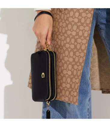 BOLSA COACH NEW YORK KIRA CROSSBODY PRETO