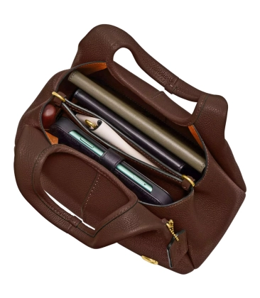 BOLSA COACH NEW YORK LANA SHOULDER 23 MARROM