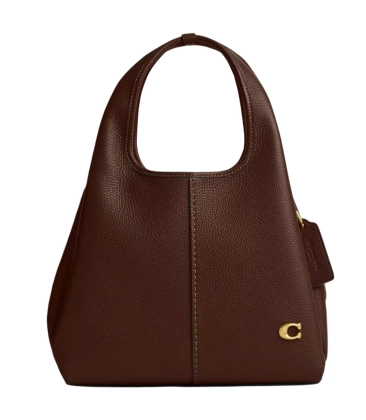 BOLSA COACH NEW YORK LANA SHOULDER 23 MARROM
