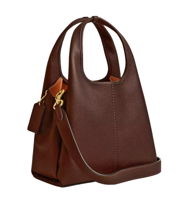BOLSA COACH NEW YORK LANA SHOULDER 23 MARROM