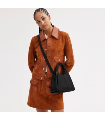 BOLSA COACH NEW YORK LANA SHOULDER 23 PRETO