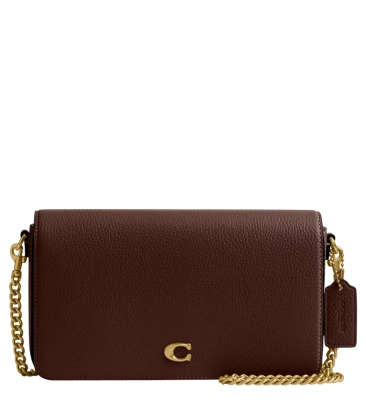 BOLSA COACH NEW YORK MILA CROSSBODY MARROM