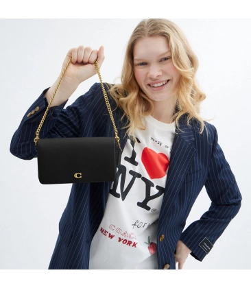 BOLSA COACH NEW YORK MILA CROSSBODY PRETO