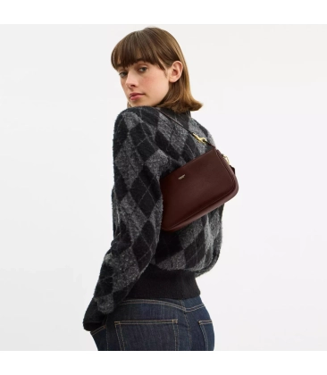 BOLSA COACH NEW YORK PLAZA MARROM