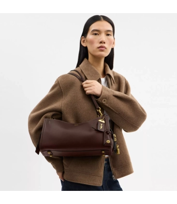 BOLSA COACH NEW YORK ROGUE 34 MARROM