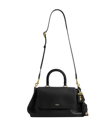 BOLSA COACH NEW YORK SLOUCHY ROGUE TOP HANDLE PRETO