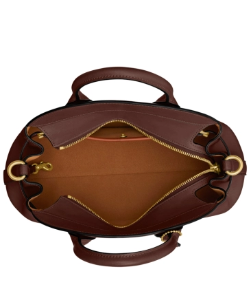 BOLSA COACH NEW YORK SOFT EMPIRE CARRYALL 28 MARROM