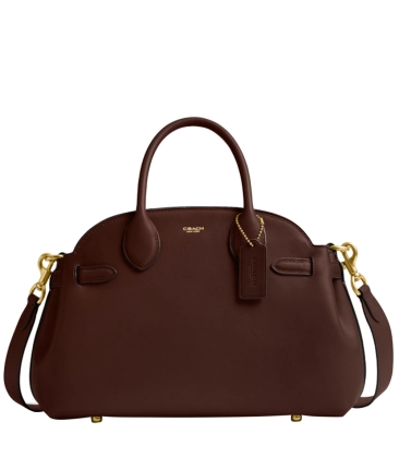 BOLSA COACH NEW YORK SOFT EMPIRE CARRYALL 28 MARROM