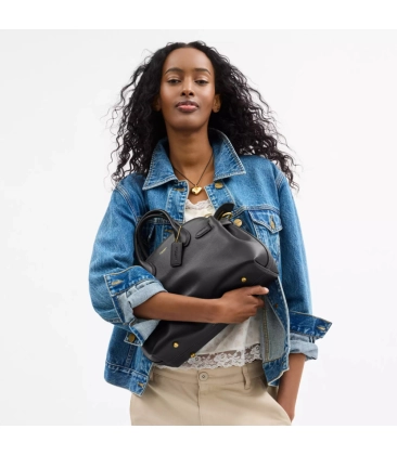 BOLSA COACH NEW YORK SOFT EMPIRE CARRYALL 28 PRETO