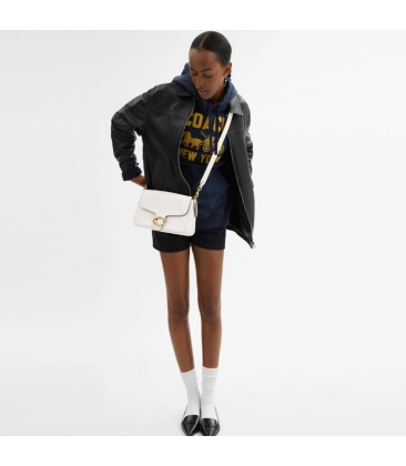 BOLSA COACH NEW YORK SOFT TABBY SHOULDER BRANCO