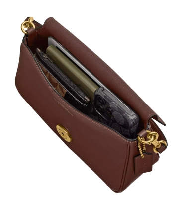 BOLSA COACH NEW YORK SOFT TABBY SHOULDER MARROM