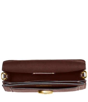 BOLSA COACH NEW YORK TABBY CHAIN CROSSBODY 19 MARROM