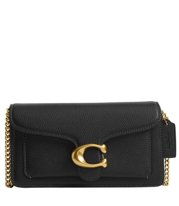 BOLSA COACH NEW YORK TABBY CHAIN CROSSBODY 19 PRETO