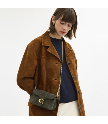 BOLSA COACH NEW YORK TABBY CHAIN CROSSBODY 19 VERDE