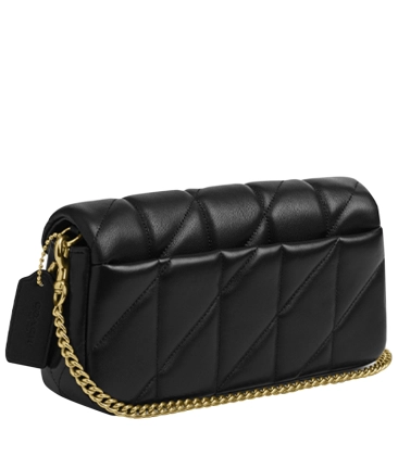 BOLSA COACH NEW YORK TABBY CHAIN CROSSBODY 19 WITH QUILTING PRETO