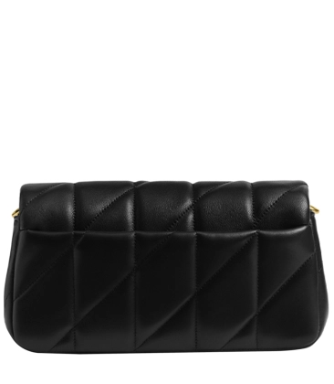 BOLSA COACH NEW YORK TABBY CHAIN CROSSBODY 19 WITH QUILTING PRETO